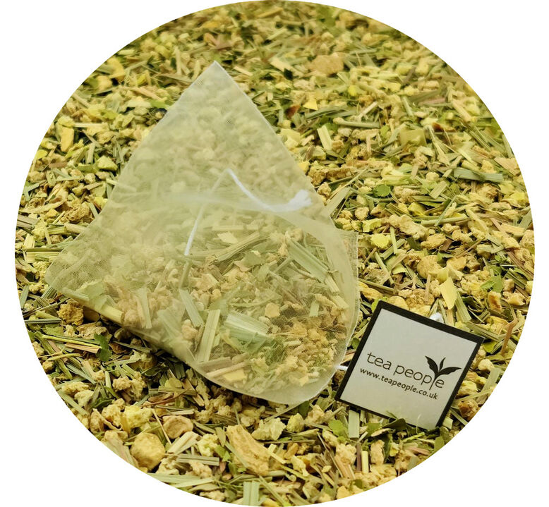Lemon &amp; Ginger -15 Tea Pyramids in a card box, , hi-res
